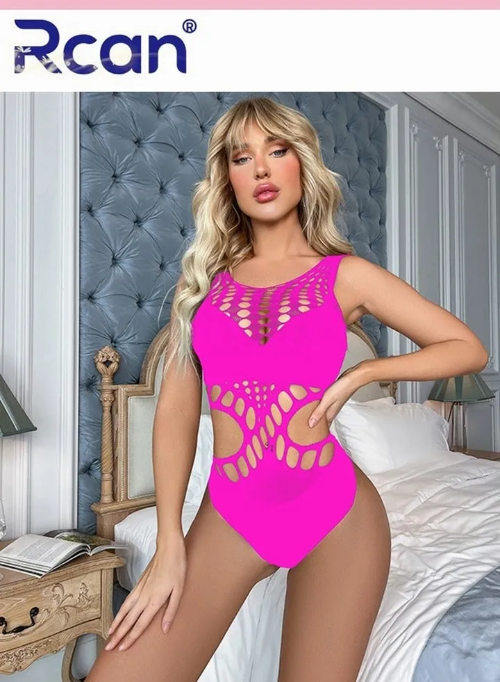 Lingerie For Women One Size Stretchy Teddy Bodysuit Leotard Babydoll Exotic Underwear Nightwear Backless Ladies Boudoir Outfits Clubwear