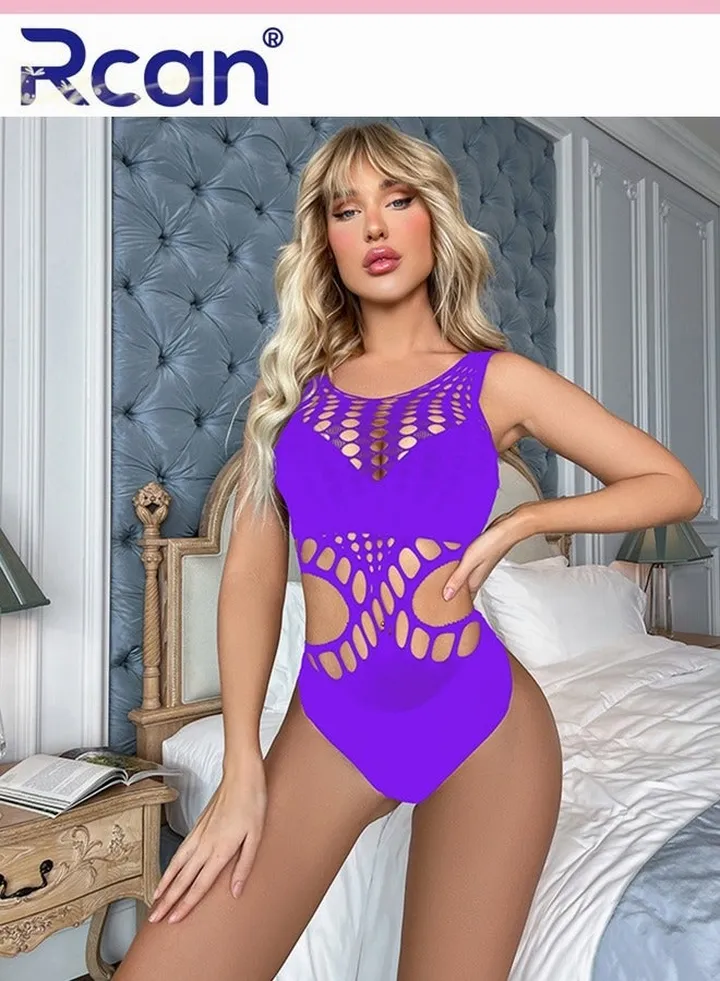 Lingerie For Women One Size Stretchy Teddy Bodysuit Leotard Babydoll Exotic Underwear Nightwear Backless Ladies Boudoir Outfits Clubwear