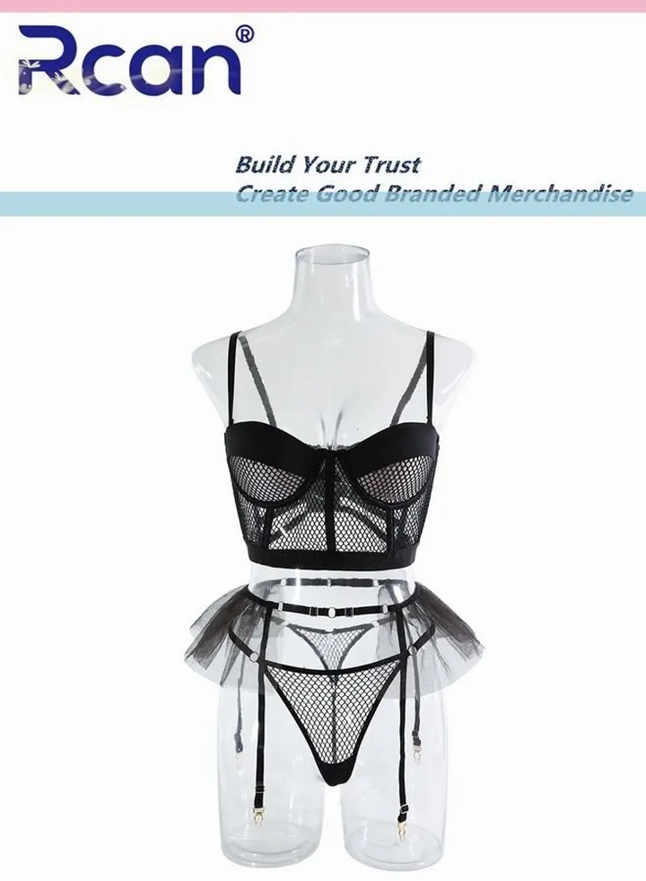 Garter Lingerie Set for Women Strappy Bodysuit Exotic Babydoll Underwear Nightwear Backless Sleepwear Clubwear