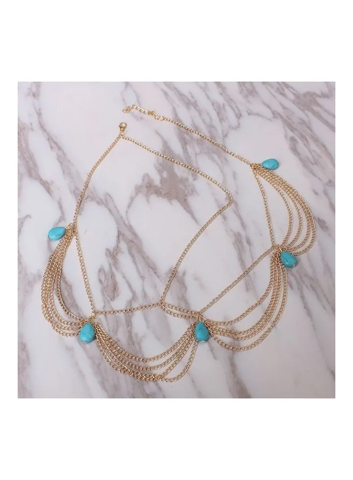 Bohemian Turquoise Tassel Headband