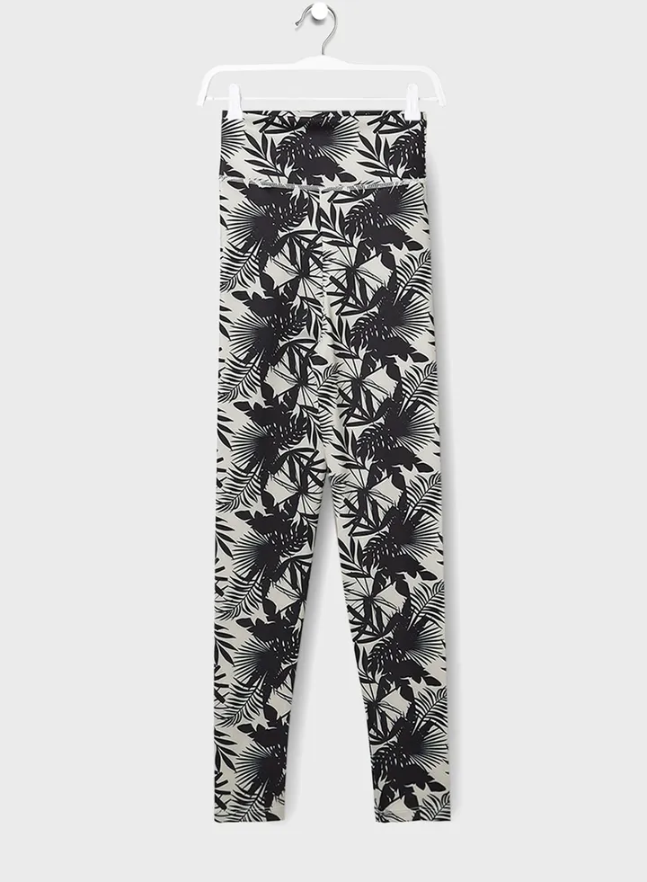 Youth Leaf Print Leggings