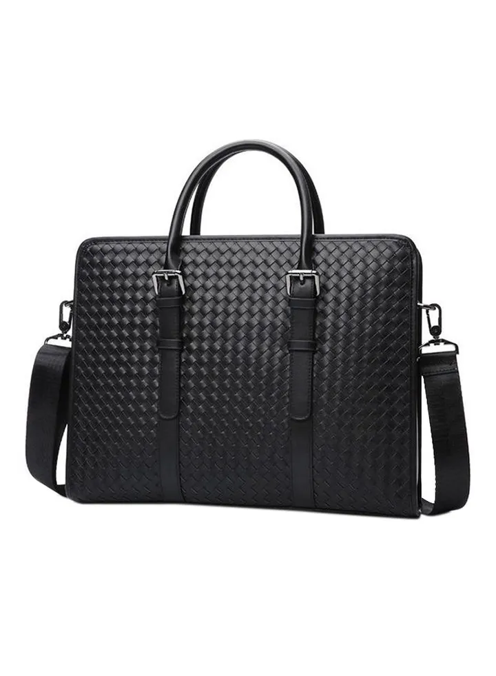 Leather Business Bag Black