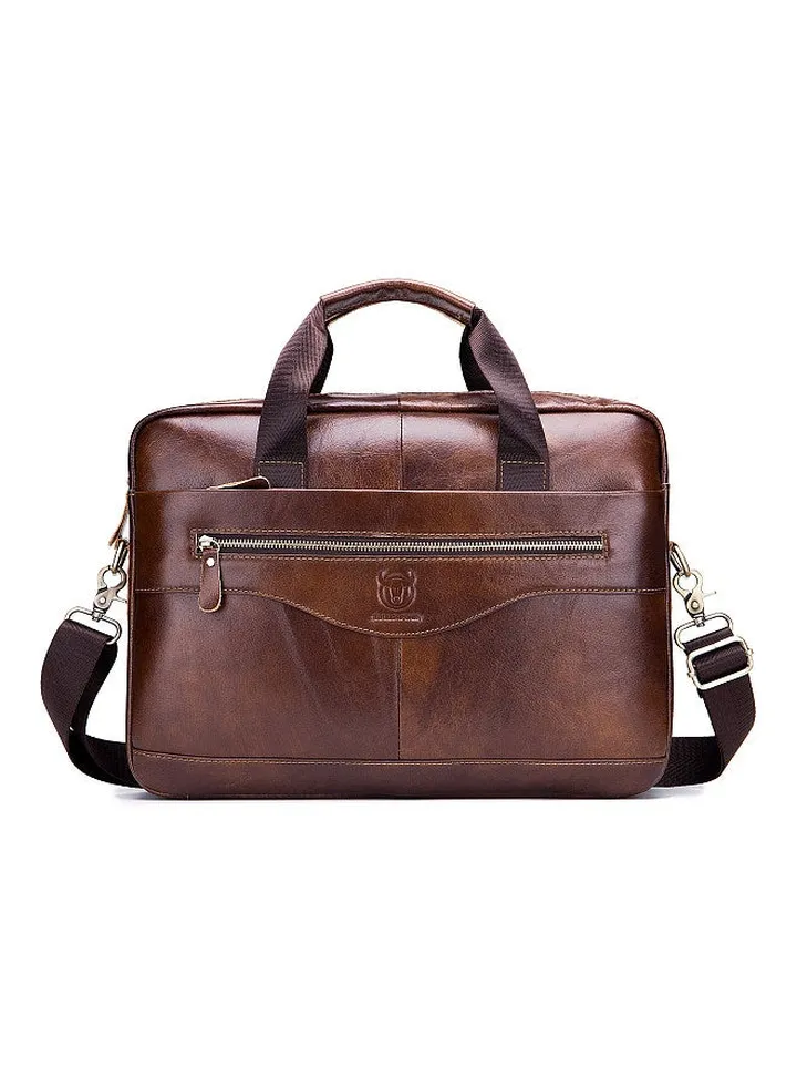Men Leather Messenger Bag Satchel Bag Crossbody Shoulder Bag for Office School College Business Travel Bag