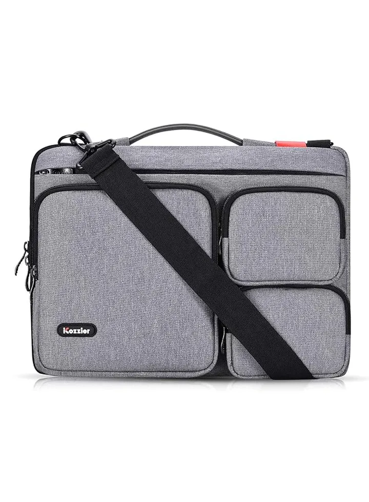 15 15.6 Inch Thri Sidepocket Laptop Sleeve With Handle And Shoulder Strap Electronic Organizer Briefcase For 15.6 Ultrabook