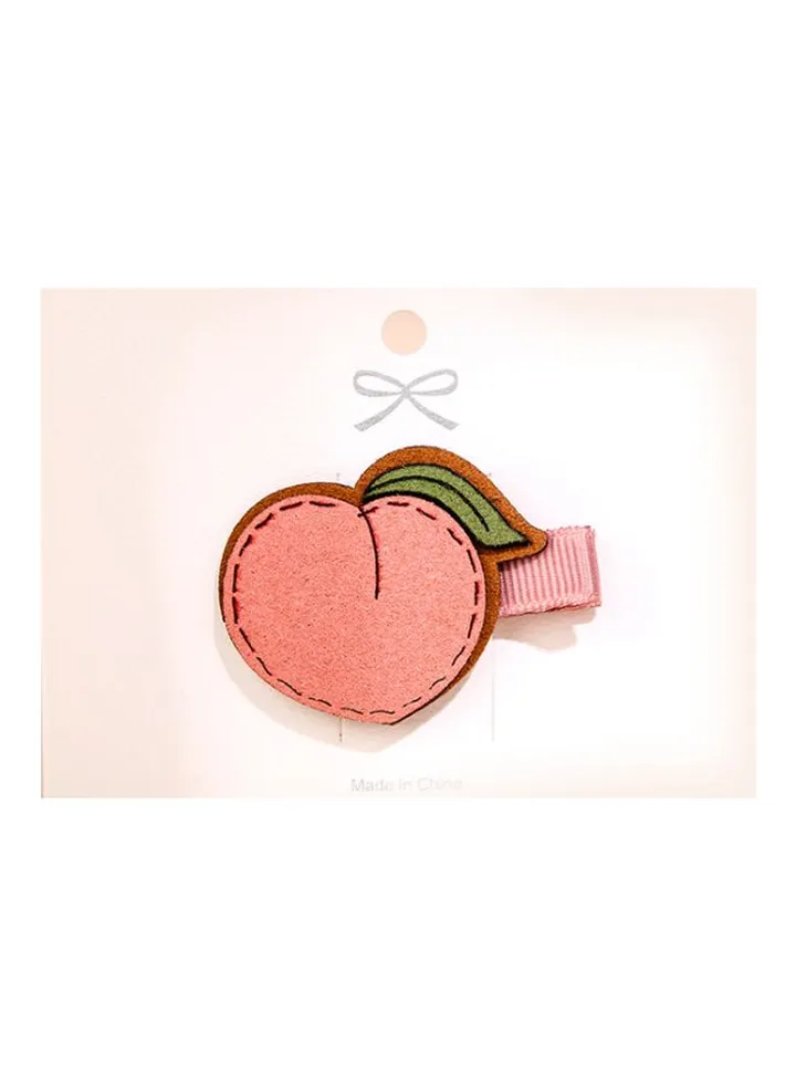 Peach Themed Hair Clip