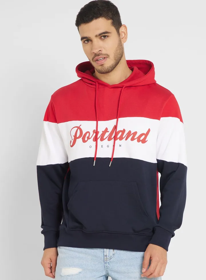 Colour Block Hoodie