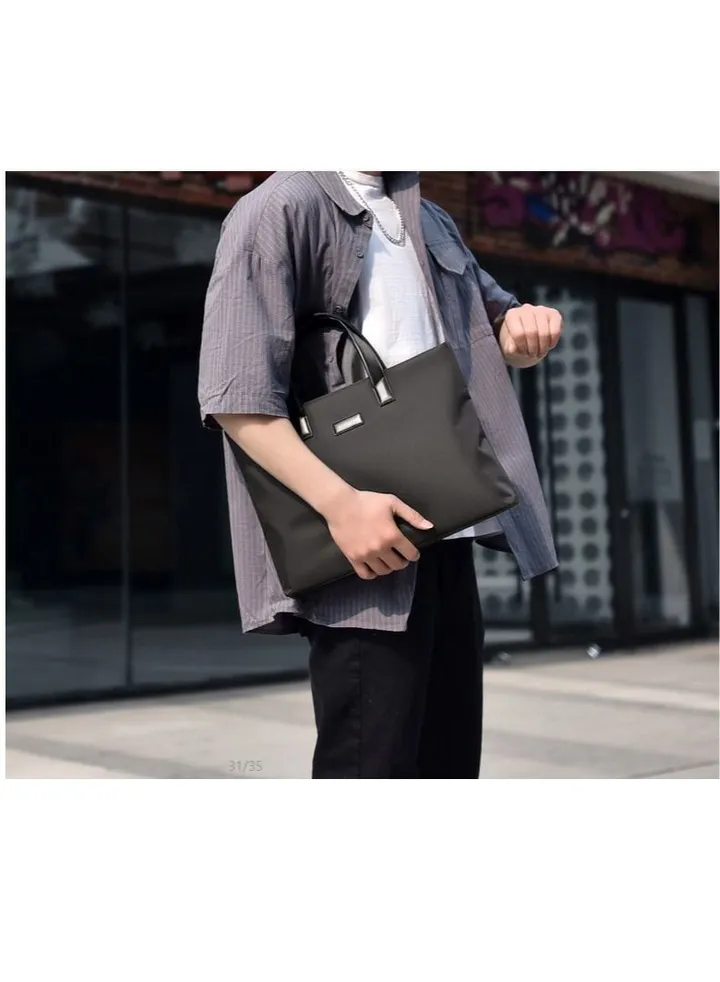 M MIAOYAN Men's Computer Bag Portable Document Bag Large Capacity Business Briefcase