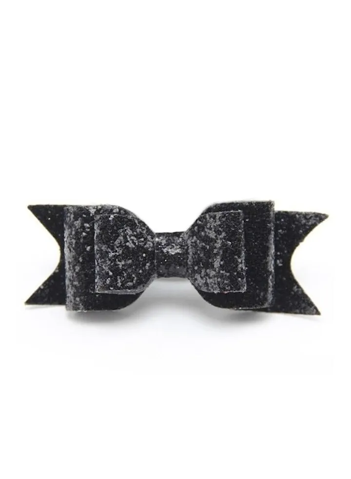 Sequin Designed Bow Shaped Hair Clip
