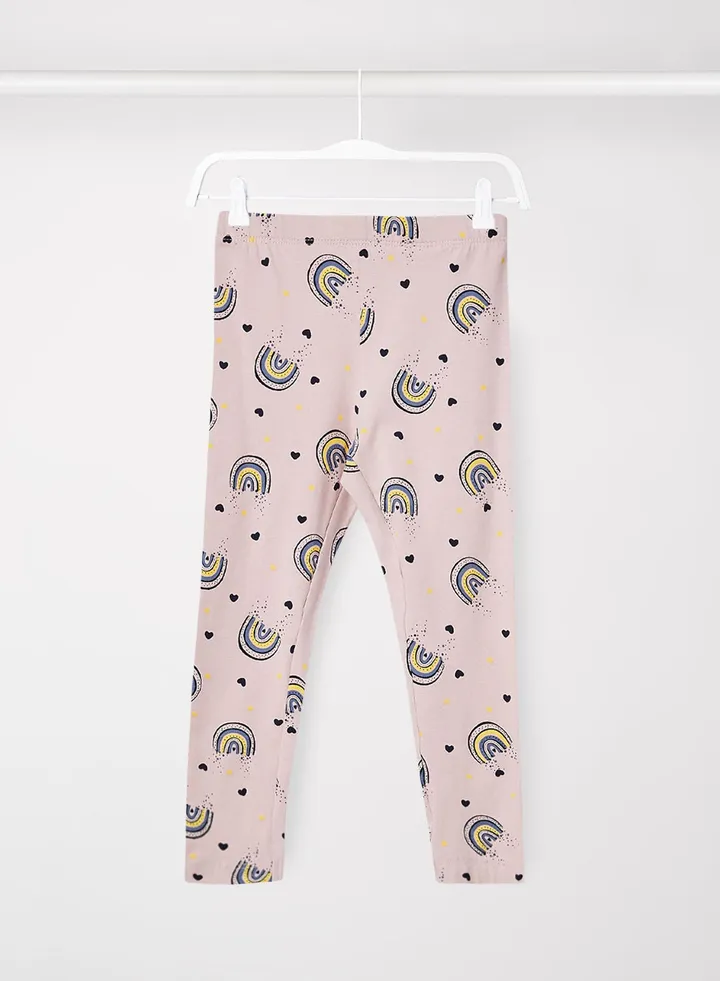 Girls Graphic Print Leggings