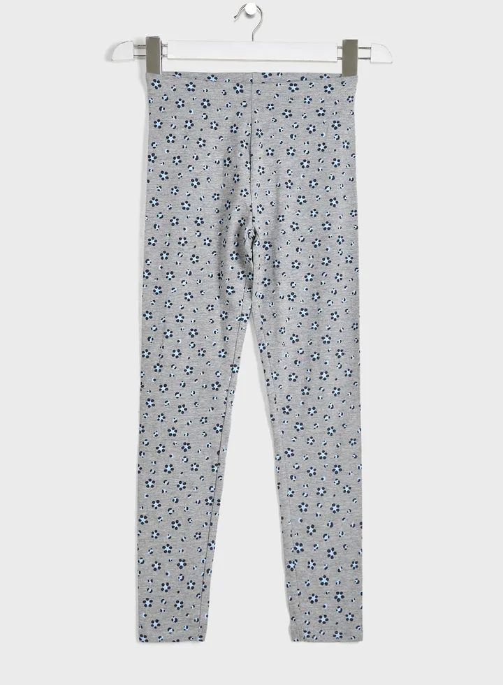 Kids Flowers Print Leggings