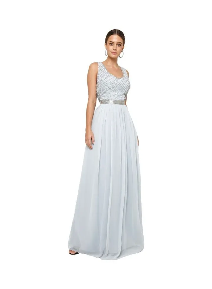 Shae Dress Open Blue