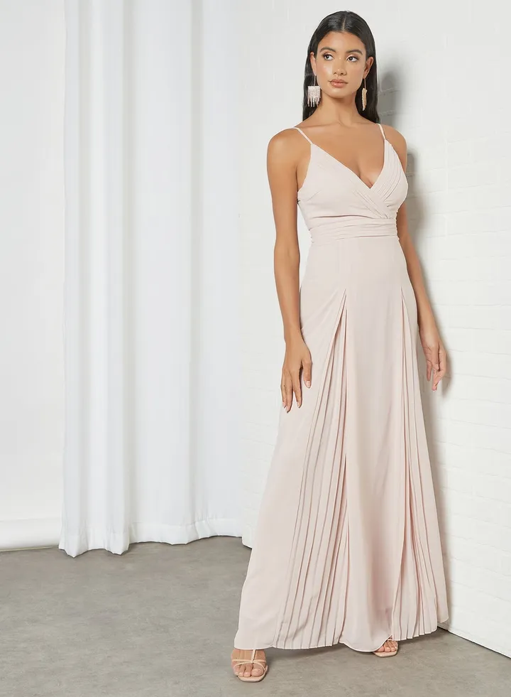 Theora Maxi Dress Beige