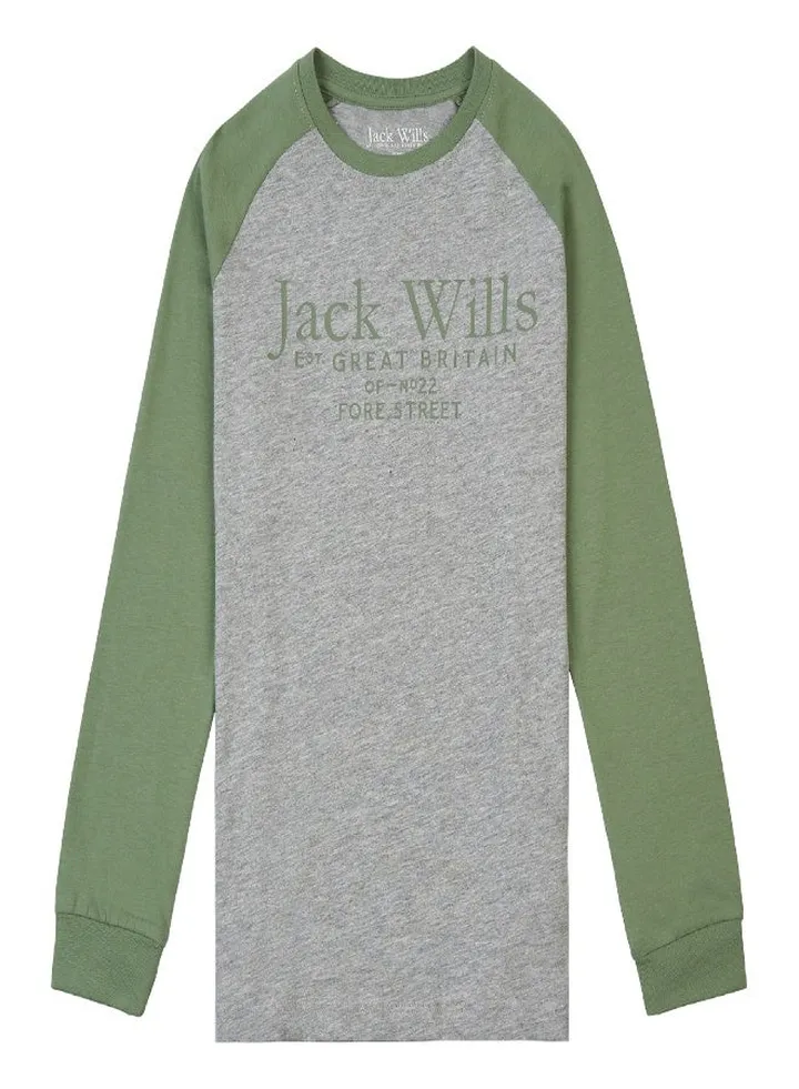 Jack Wills Raglan Long Sleeve T Shirt