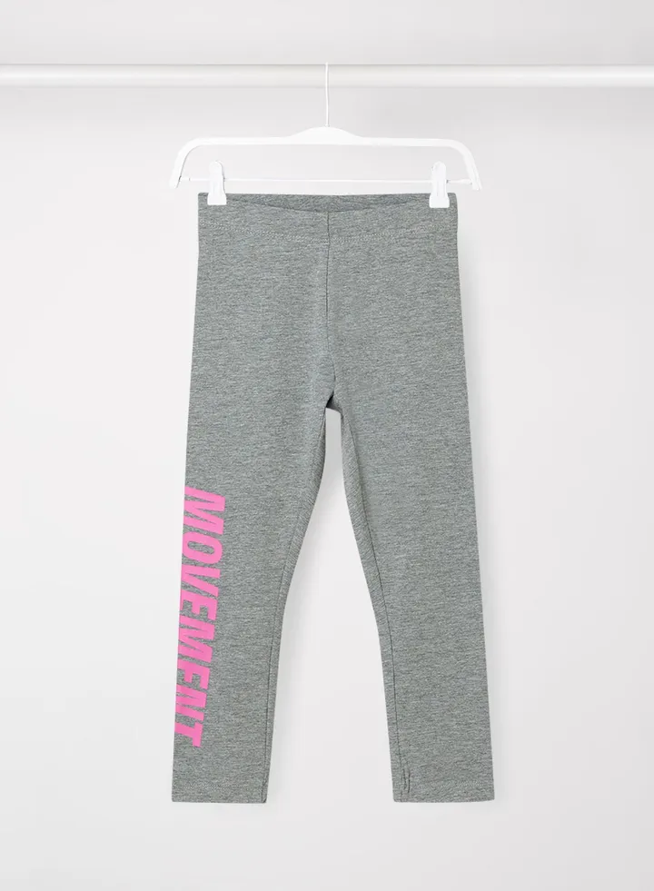 Girls Slogan Leggings