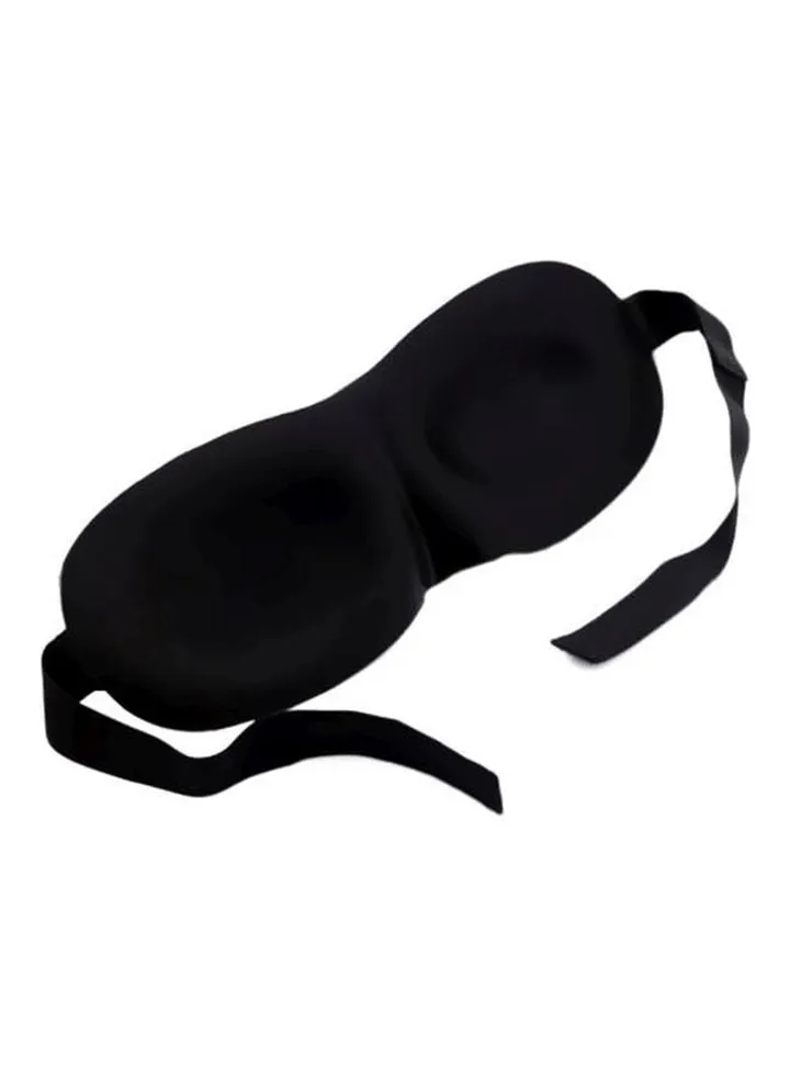 Earplugs Shaded Sleeping Eye Mask Black