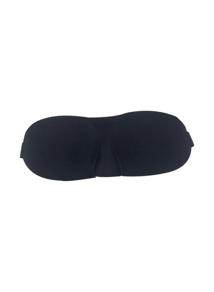 Memory Foam Padded Sleeping Eye Mask Black