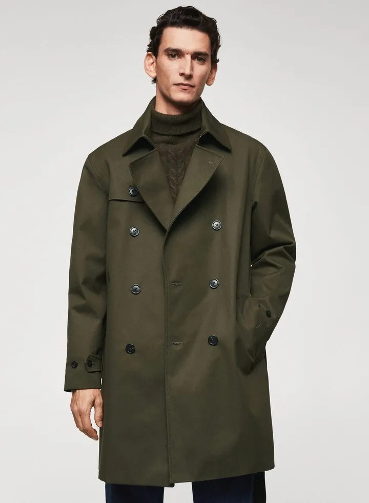 Classic Water-Repellent Trench Coat