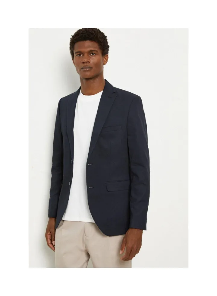 Single Breasted Cotton Blazer