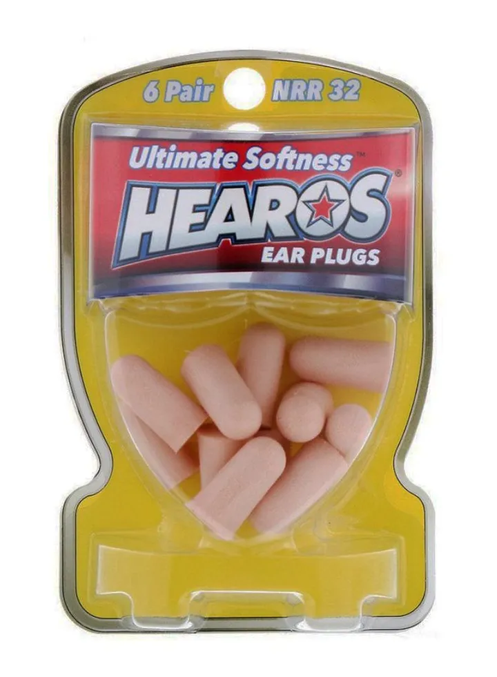 Pair Of 6 Ultimate Soft Earplugs Pink