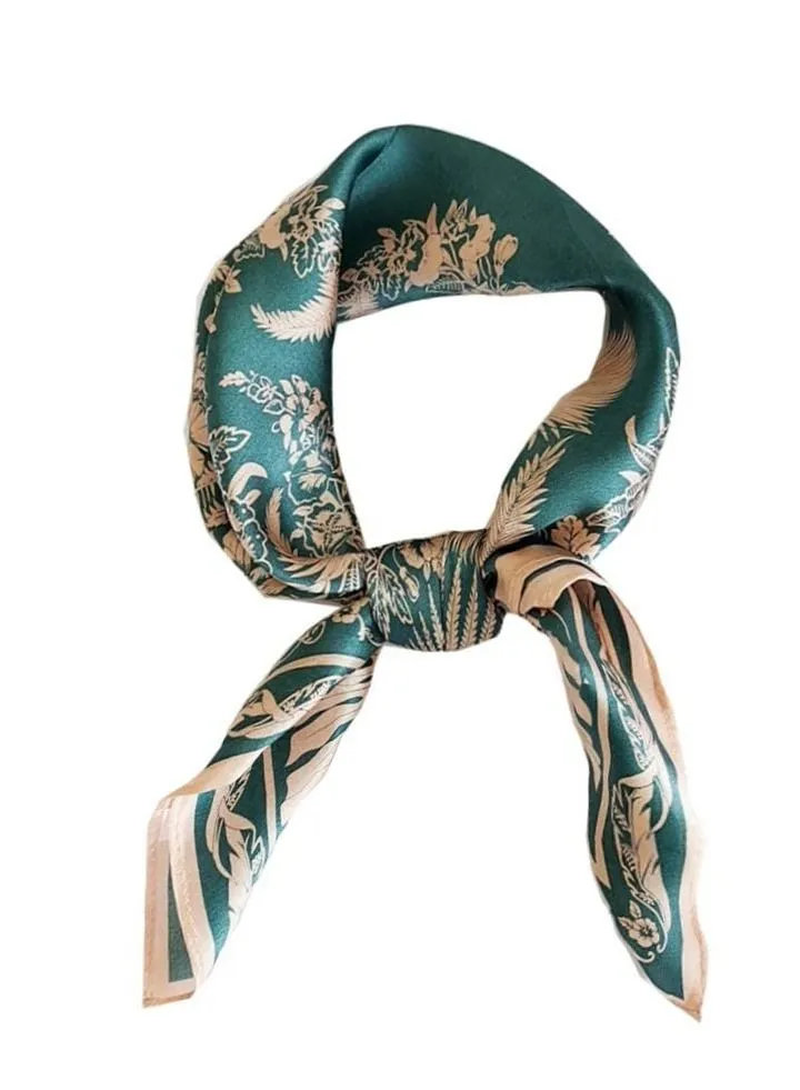 Silk Scarf for Women, 100% Pure Mulberry Silk, KASTWAVE Thin Small Square Satin Head Scarf, Lightweight Hair Scarf for Sleeping, Neck decoration Summer Gifts 53.3 x 53.3CM(21" x 21")