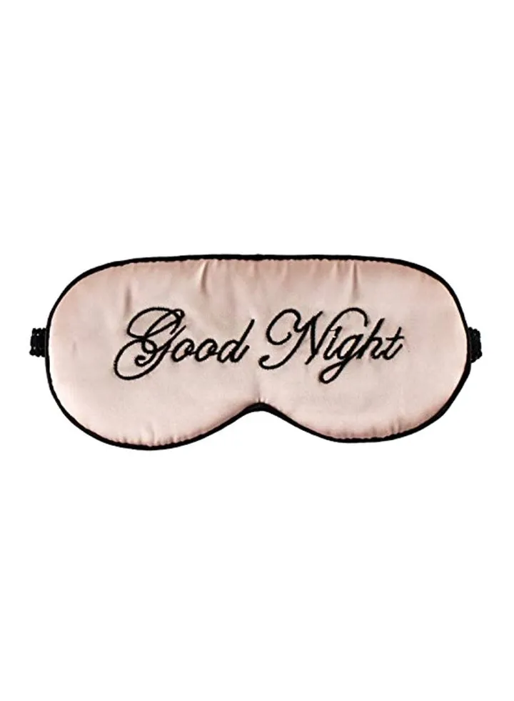 Sleep Eye Mask Flesh Pink Goodnight