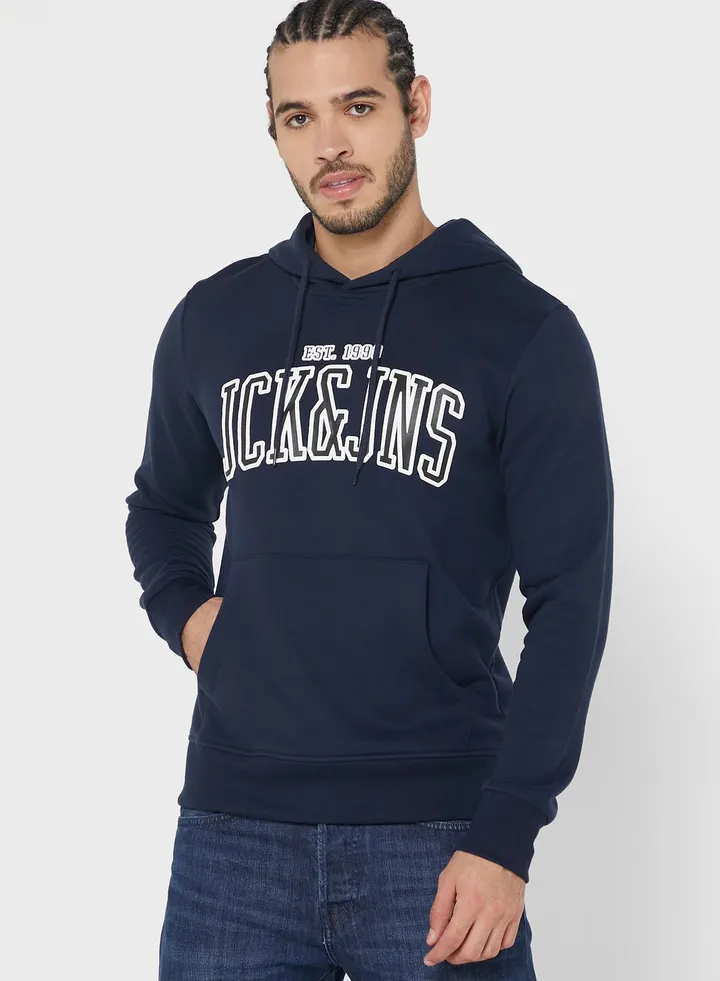 Logo Print Hoodie