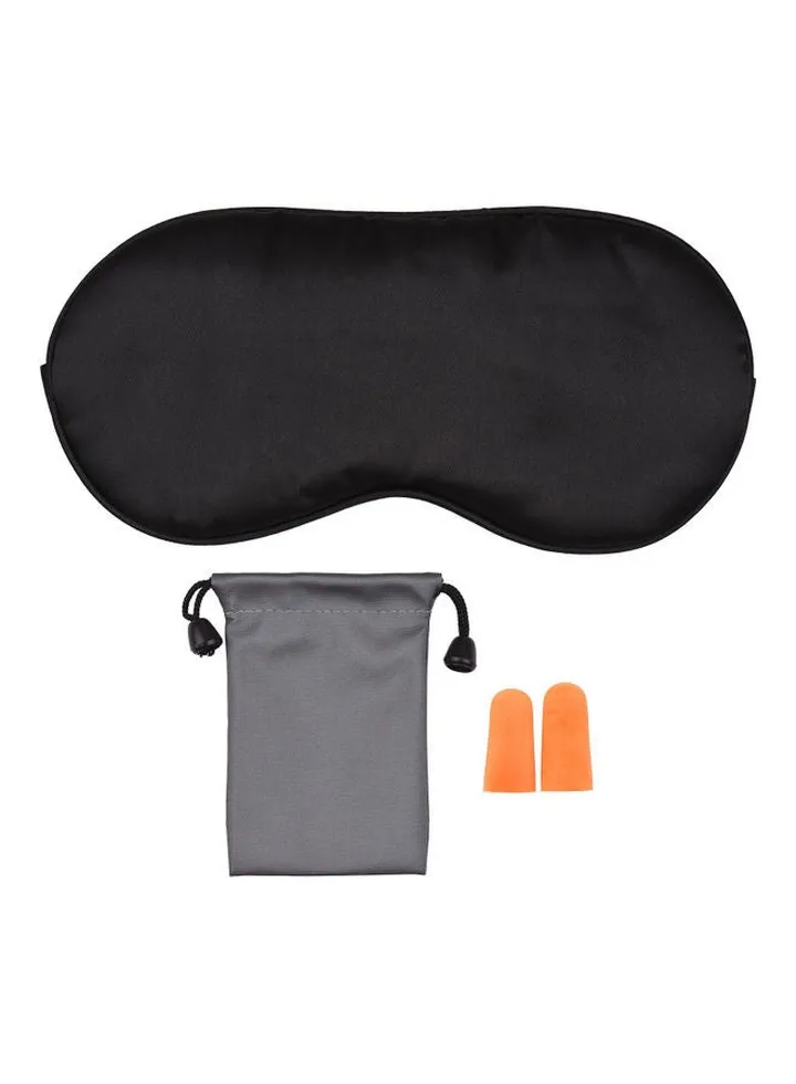 Sleeping Eye Mask Earplugs Black