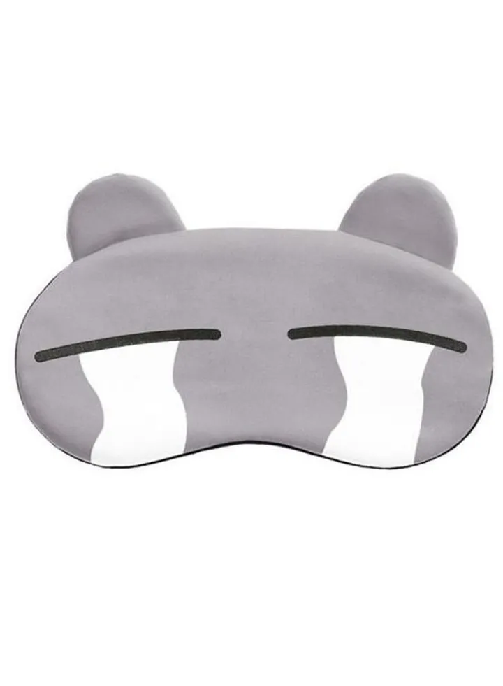 Funny Cartoon Sleeping Eye Mask Grey/Black/White