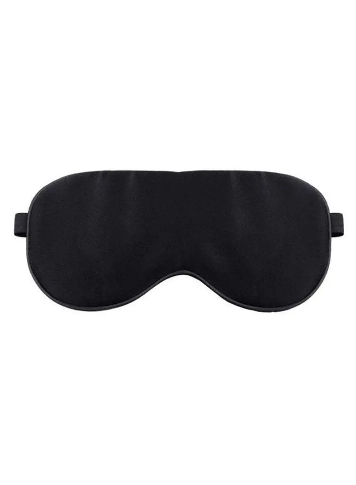 Organic Silk Sleeping Eye Mask Black