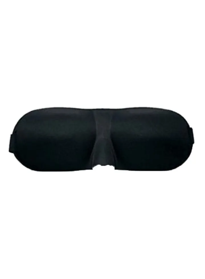 Sleeping Eye Mask With Adjustable Strap Black