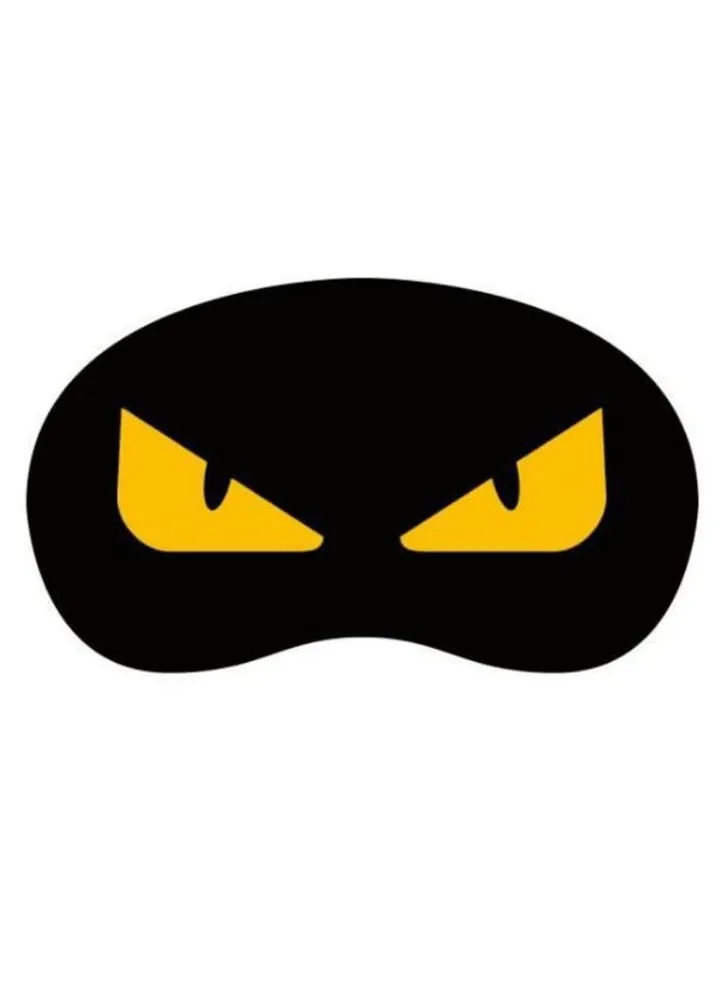 Monster Design Sleeping Eye Mask Black/Yellow