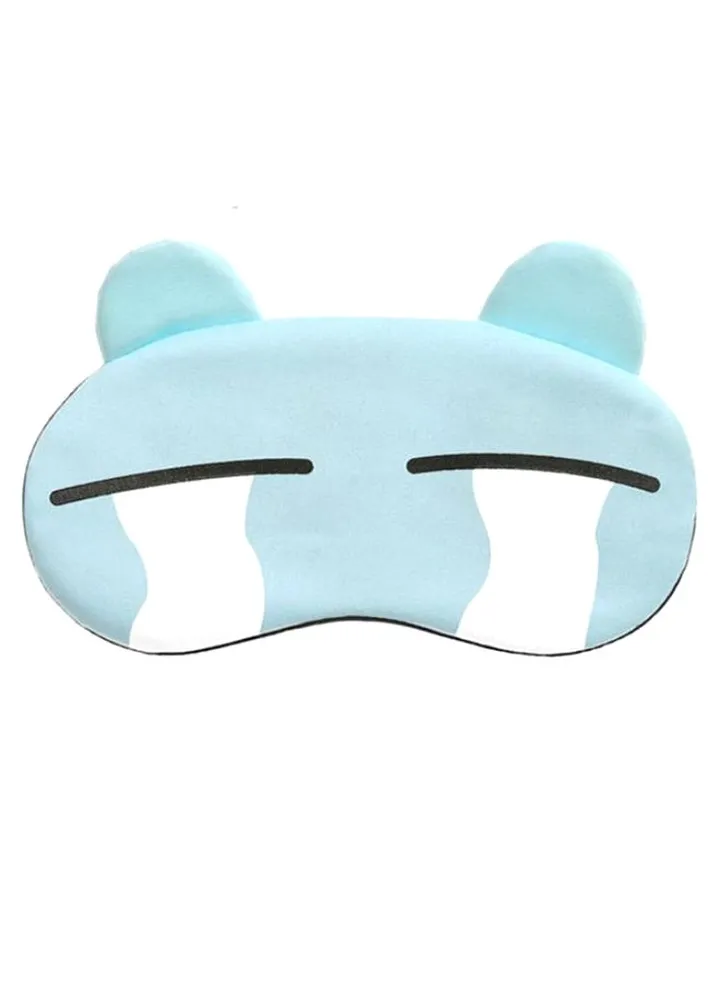 Funny Cartoon Sleeping Eye Mask Blue/Black/White