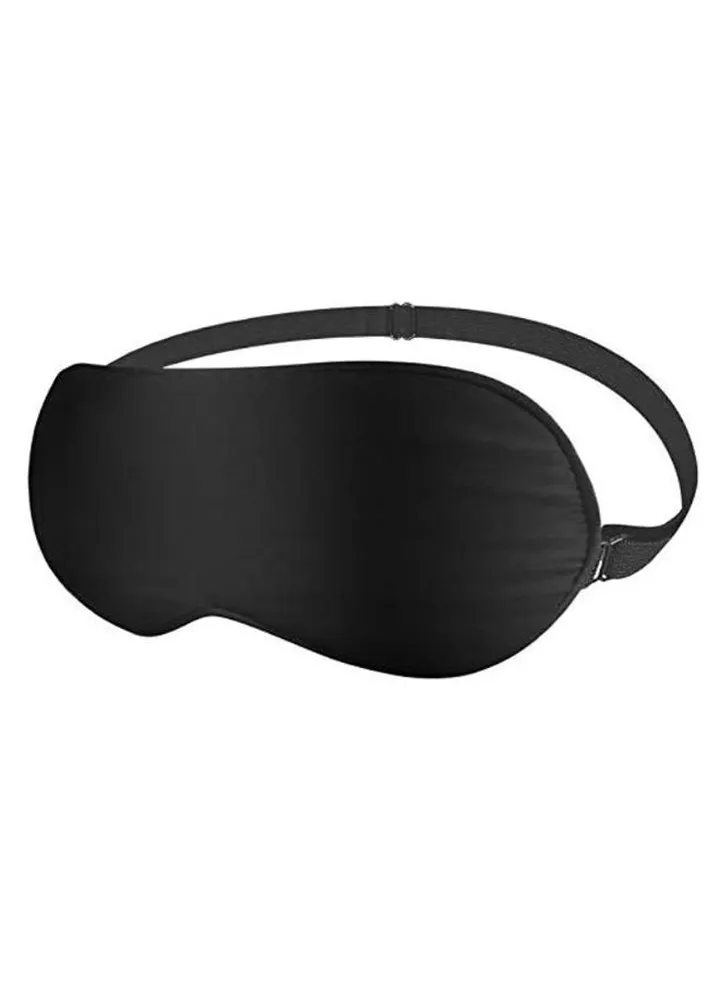Comfortable Natural Blindfold Travel Sleep Mask Black