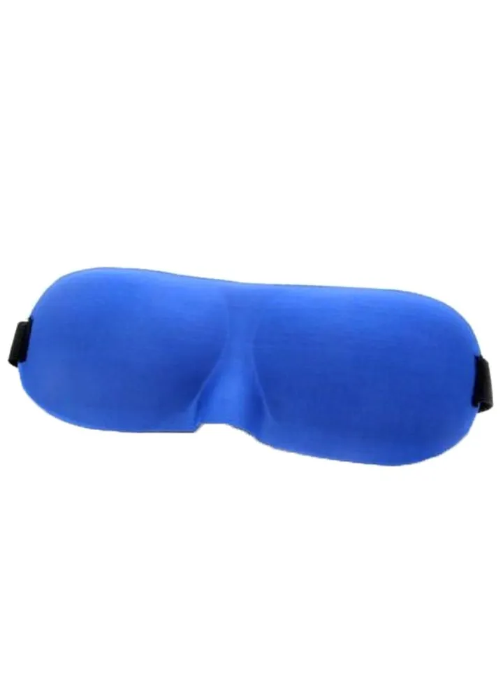 Flannel Sleeping Eye Mask Blue/Black