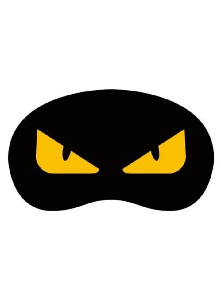 Monster Design Sleeping Eye Mask Black/Yellow