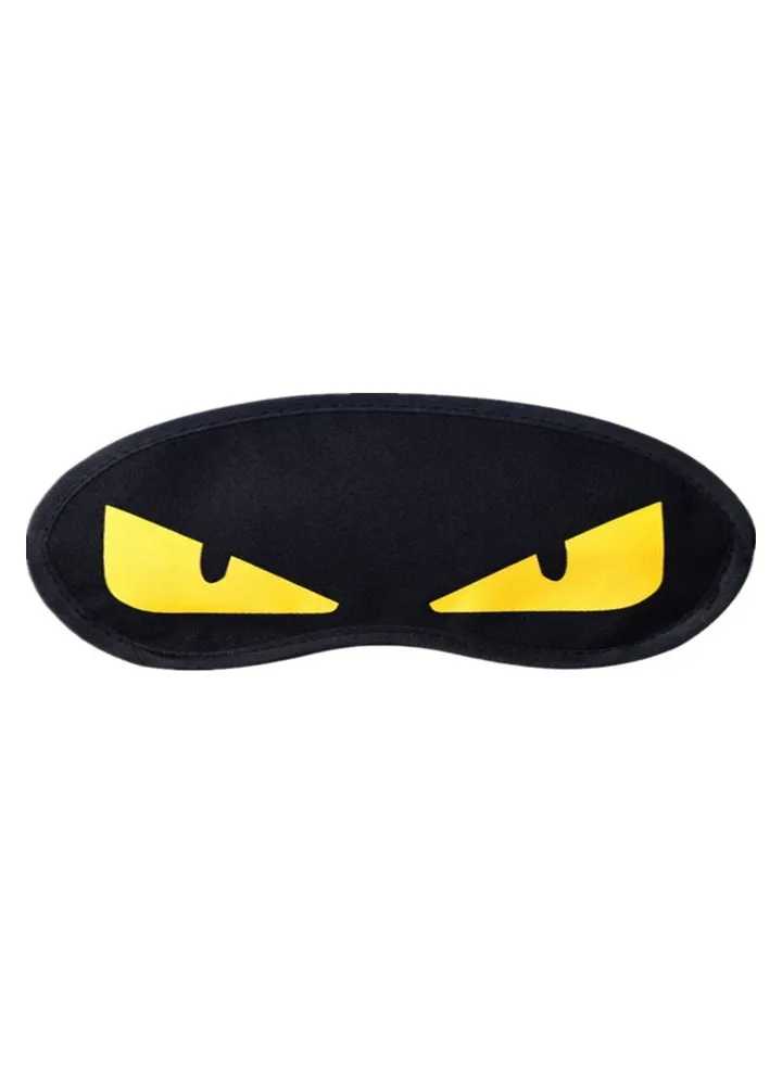 Adjustable Travel Sleeping Eye Mask Black/Yellow