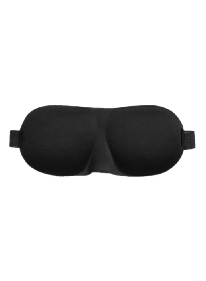3D Countered Sleeping Eye Mask Black