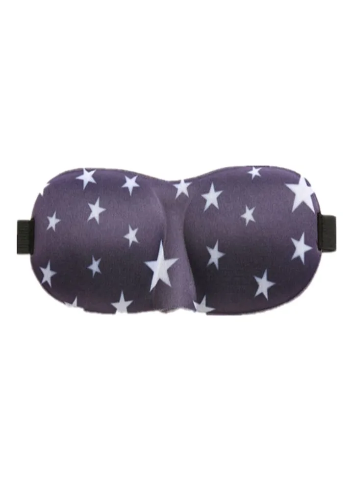 3D Star Printed Sleeping Eye Mask Blue/White
