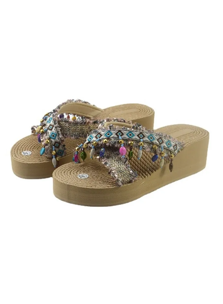 Summer New Fashion Thick Bottom Outer Wear Sandal Slippers Women