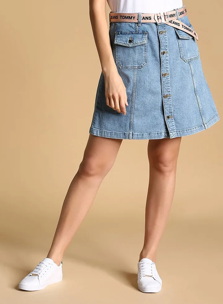 Gaby HW Skirt Blue