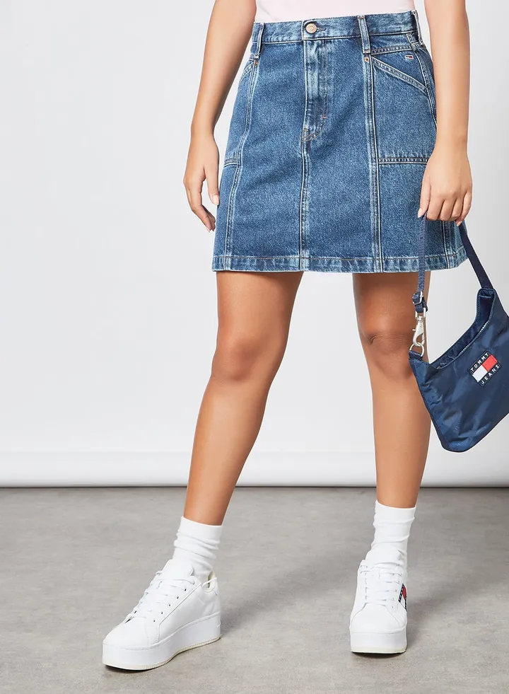 Denim Skirt Blue