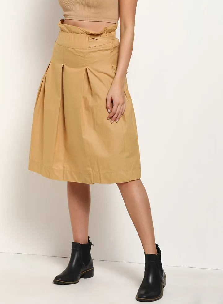 High Waist Skirts Yellow