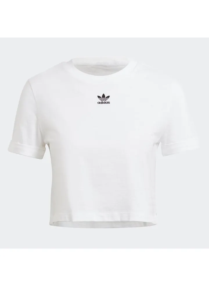 Adidas Women Crop Top White Size