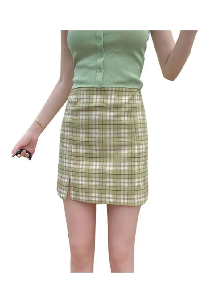 High Waist Shorts Light Green