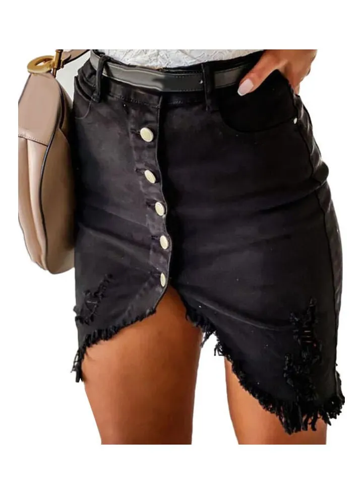 Bodycon Knee-Length Skirt Black