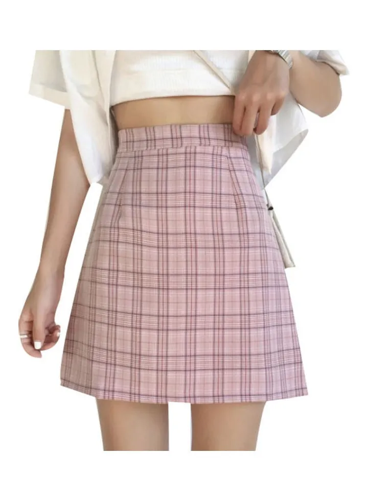 High Rise Mini Skirt Pink