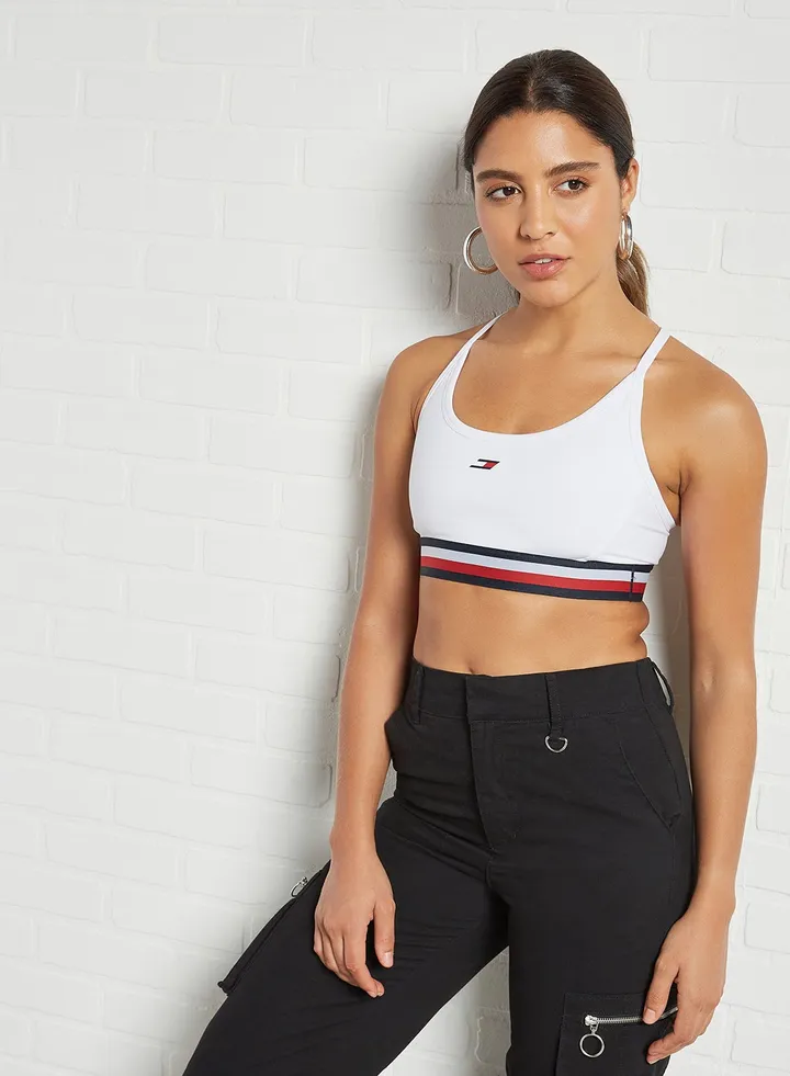 Lightweight Signature Underband Sports Bra Th Optic White