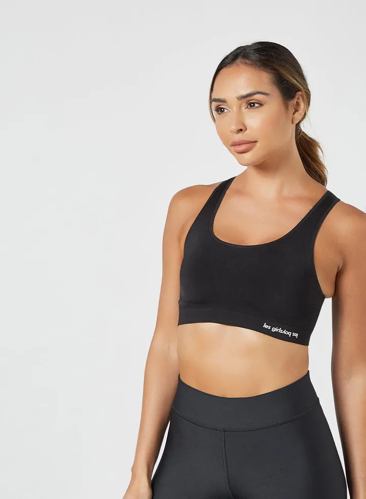 Seamless Sports Bra Black