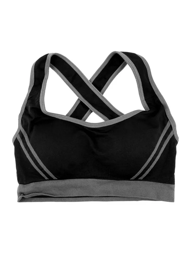 Backcross Slim Vest Sports Bra Black