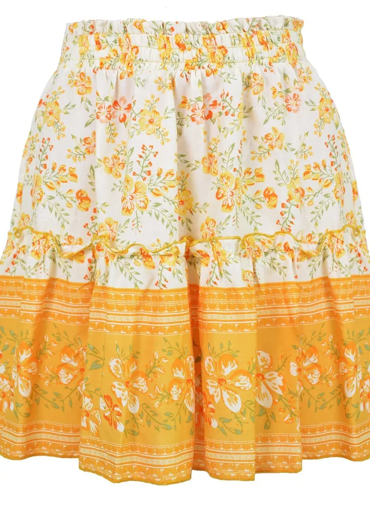 Women's Fashion Printed Bohemian Ethnic Style Skirt